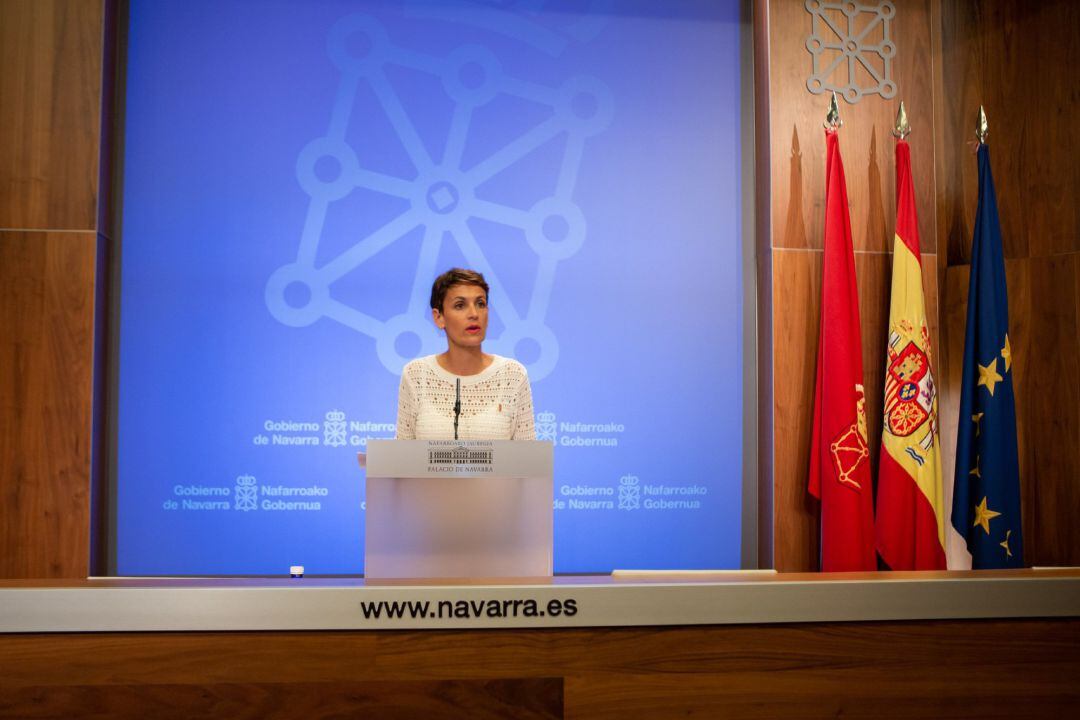 María Chivite, presidenta del Gobierno de Navarra