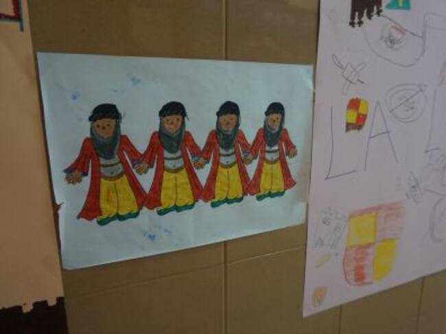 Trabajos realizados por los niños durante el curso