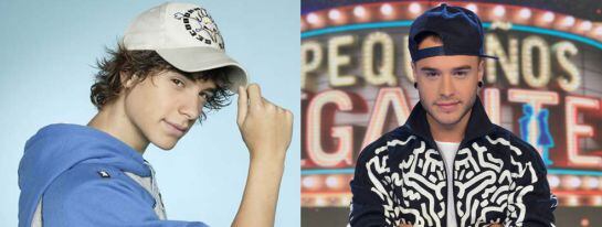 Adrián Rodríguez en su etapa de 'Los Serrano' (i) y en la actualidad