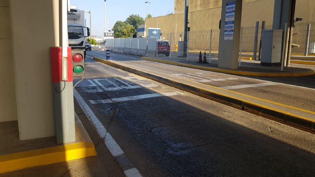 Acceso norte al puerto de Algeciras