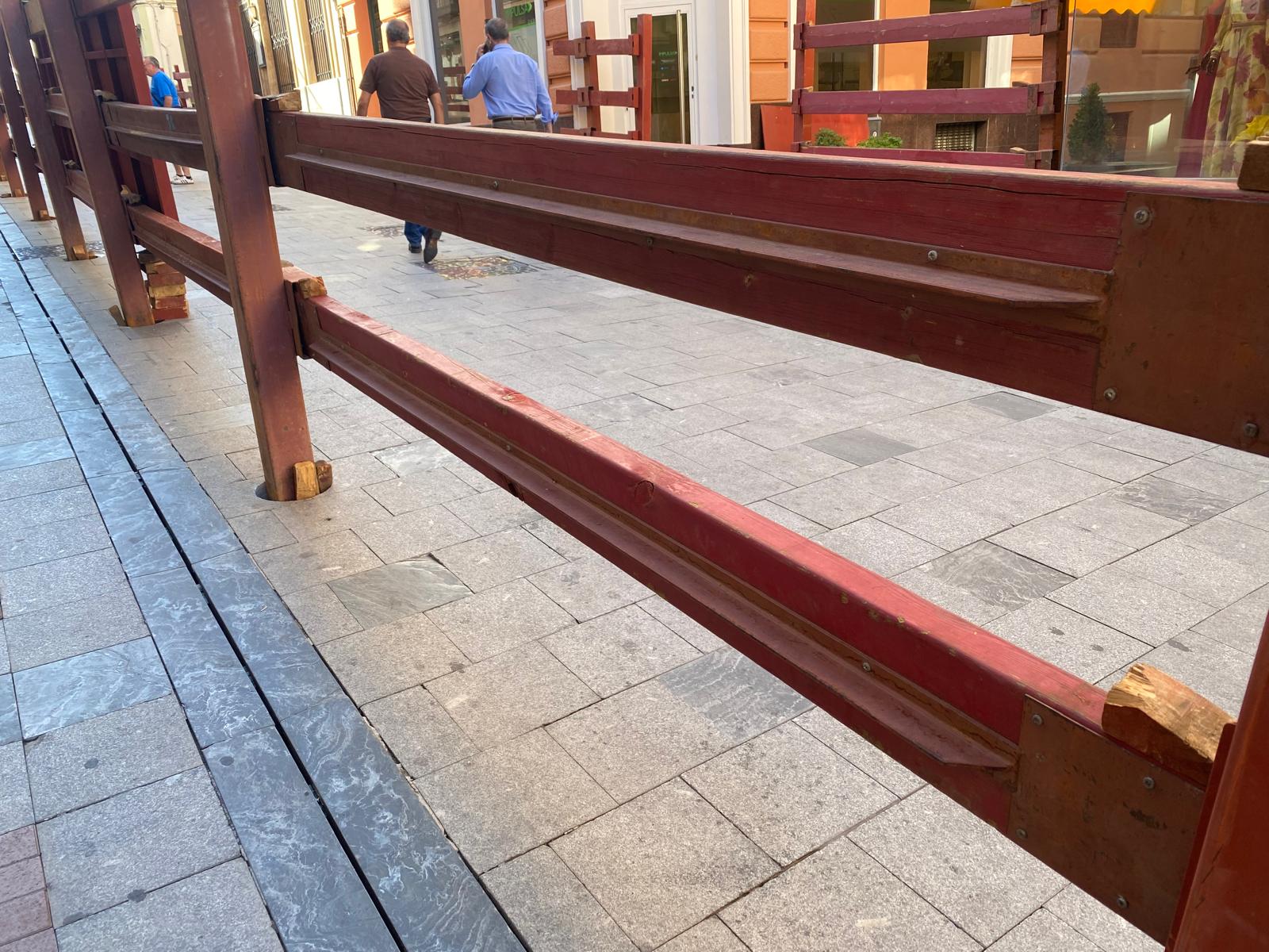 Talanqueras reforzadas cedidas por otro ayuntamiento