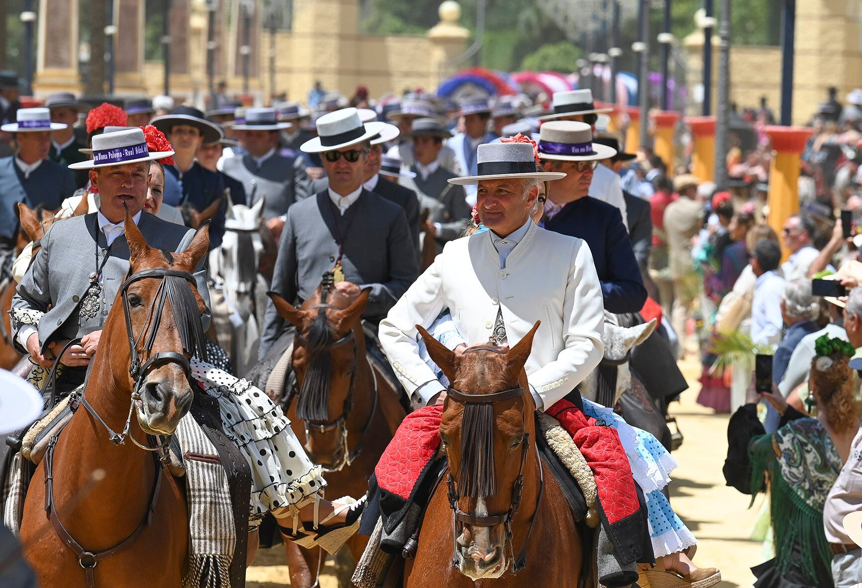 Caballistas en la Feria del Caballo de Jerez