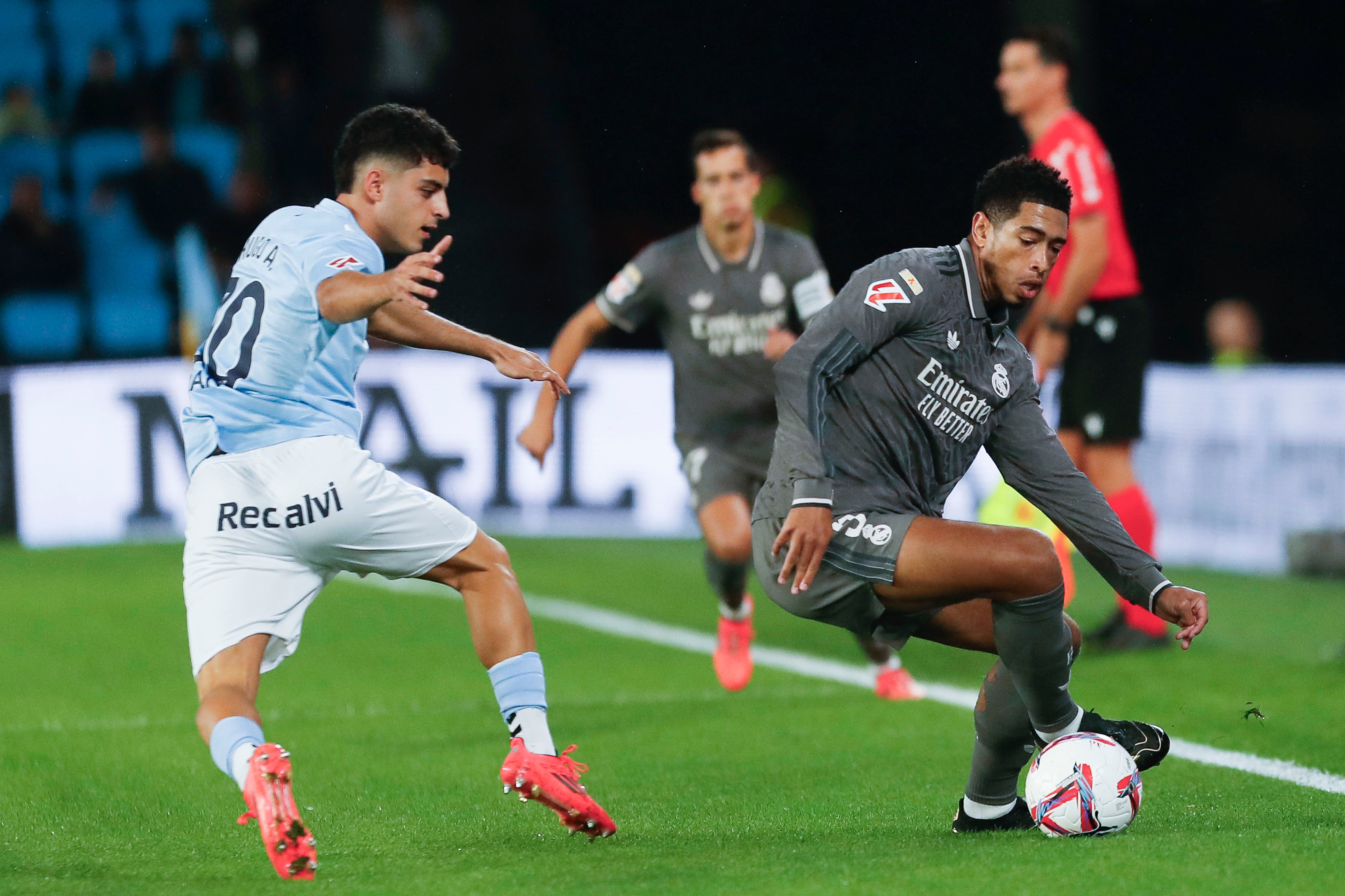 Jude Bellingham, durante el partido de Liga disputado en Balaídos entre Celta de Vigo y Real Madrid
