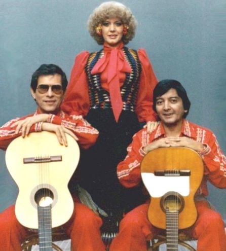 Formación original de Los 3 Sudamericanos con Alma María Vaesken, Johnny Torales y Casto Darío Martínez.