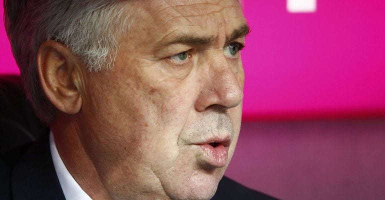 Carlo Ancelotti, durante un partido en el Allianz Arena