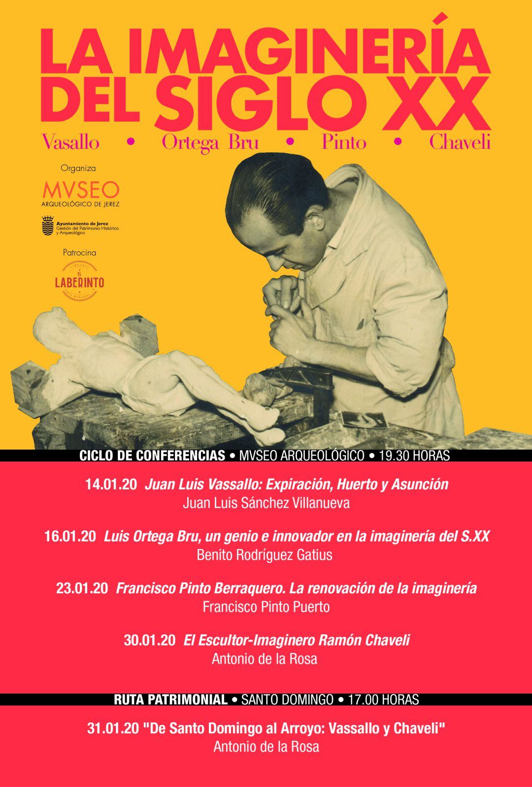 Cartel de la conferencia &#039;La imaginería del siglo XX&#039;