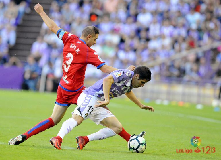 Ripa, durante el partido ante el Real Valladolid, en la final del play off de ascenso.