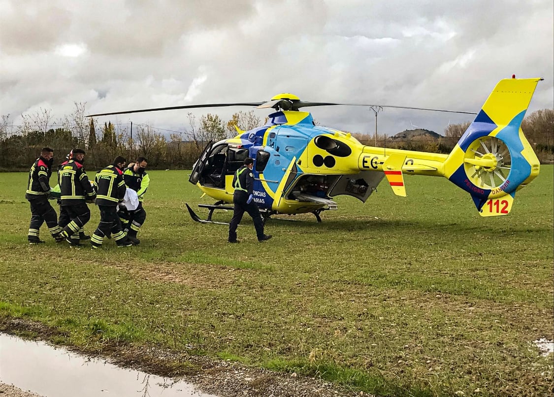 Imagen de la intervención de los servicios de emergencia