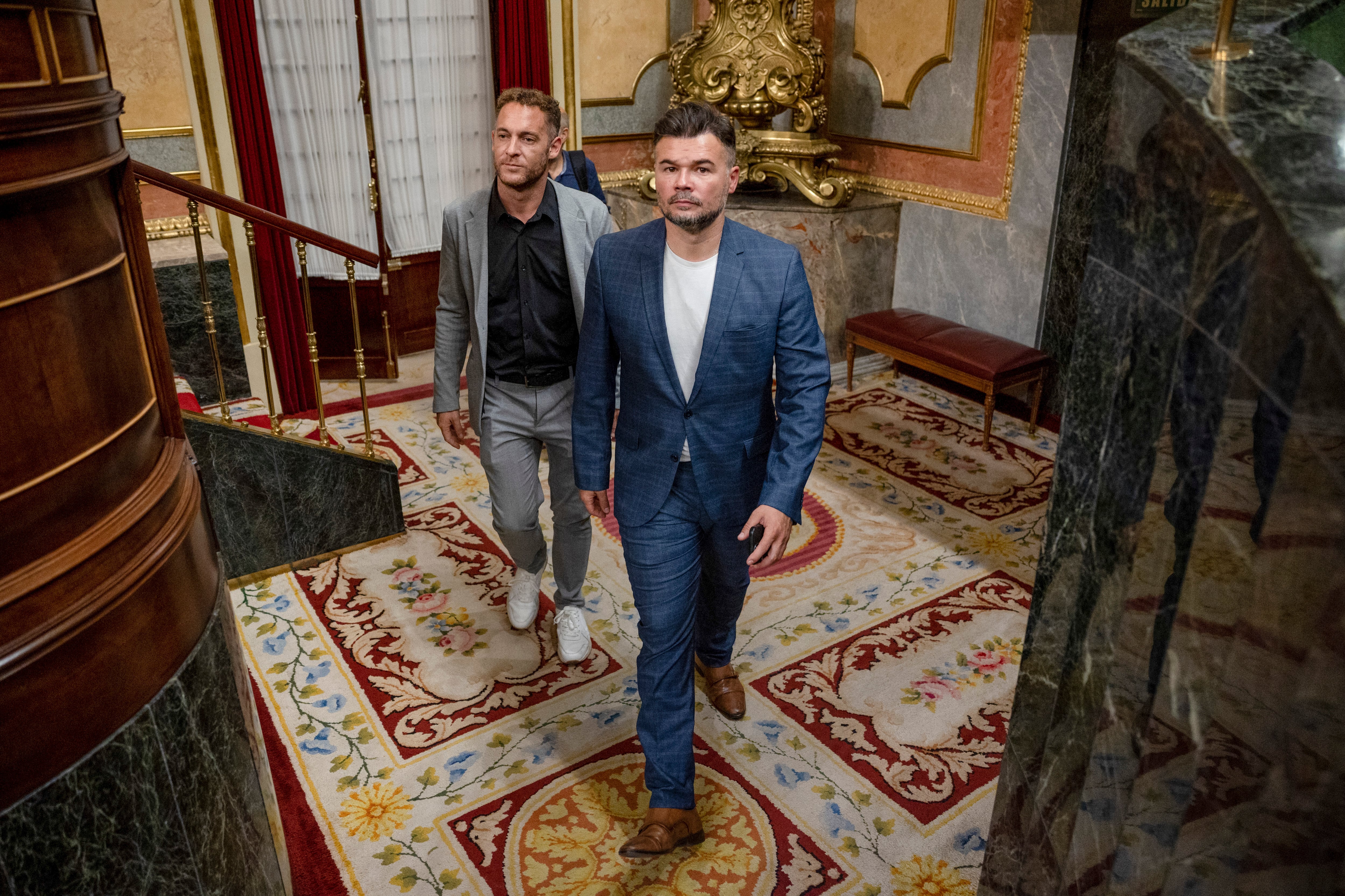 El portavoz de ERC, Gabriel Rufián. EFE/Daniel González