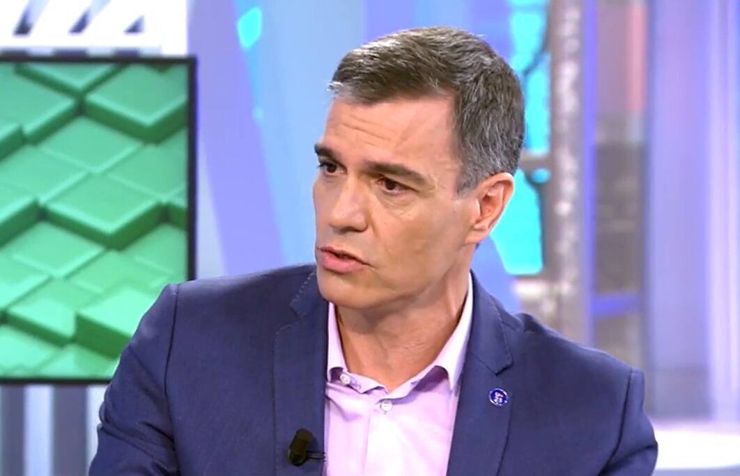 El presidente del Gobierno, Pedro Sánchez, en Telecinco.