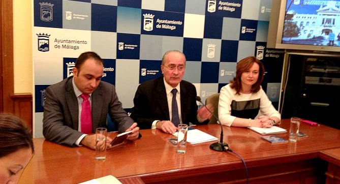 El alcalde de Málaga, Francisco de la Torre, durante la presentación de su proyecto de presupuestos para 2014