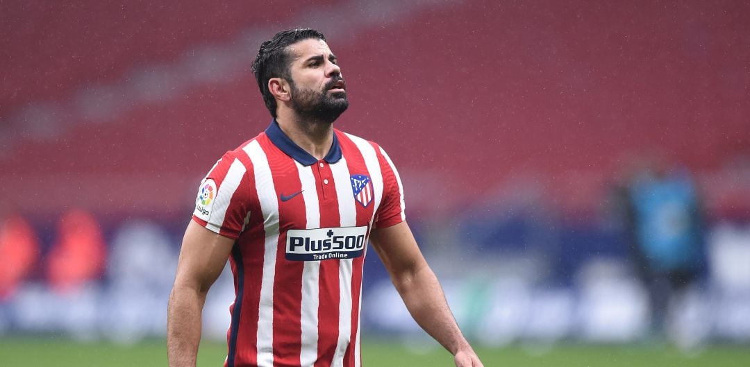 Diego Costa, durante uno de sus últimos partidos con el Atlético de Madrid