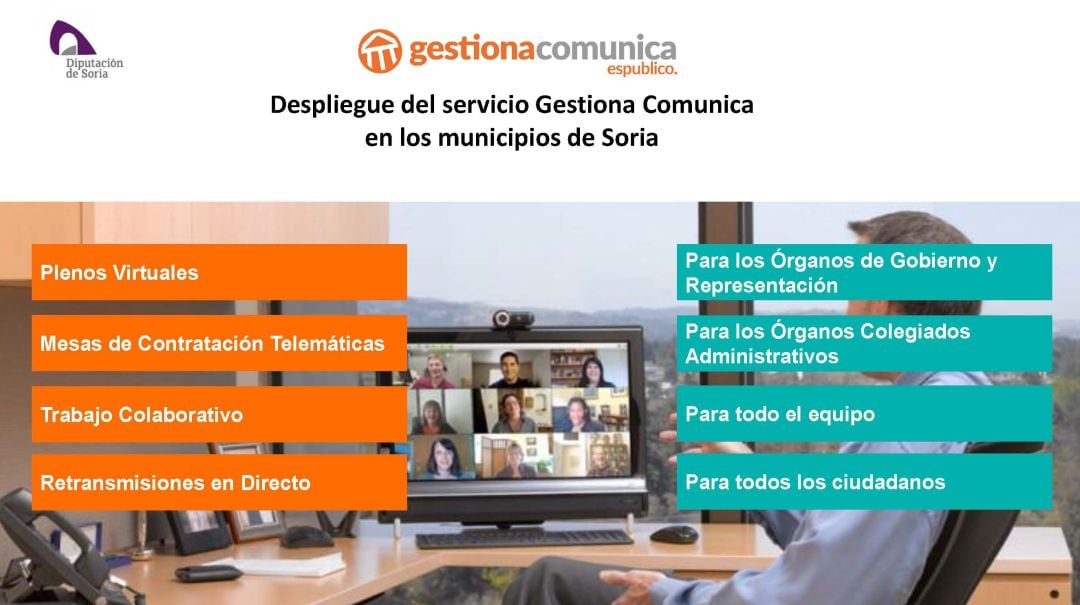 Diputación facilita el acceso a videoconferencias.