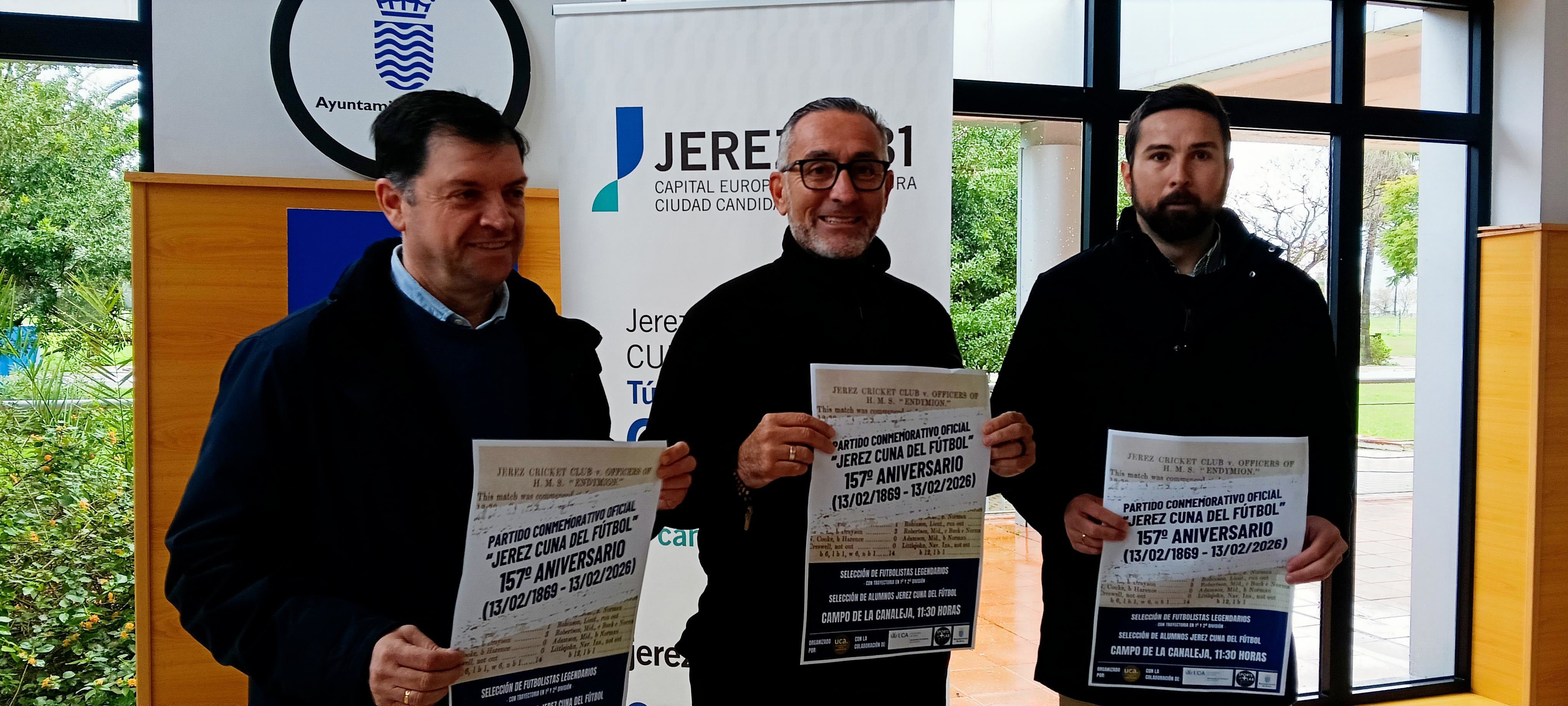 Tomás Sampalo, José Antonio López y Rafael Cano