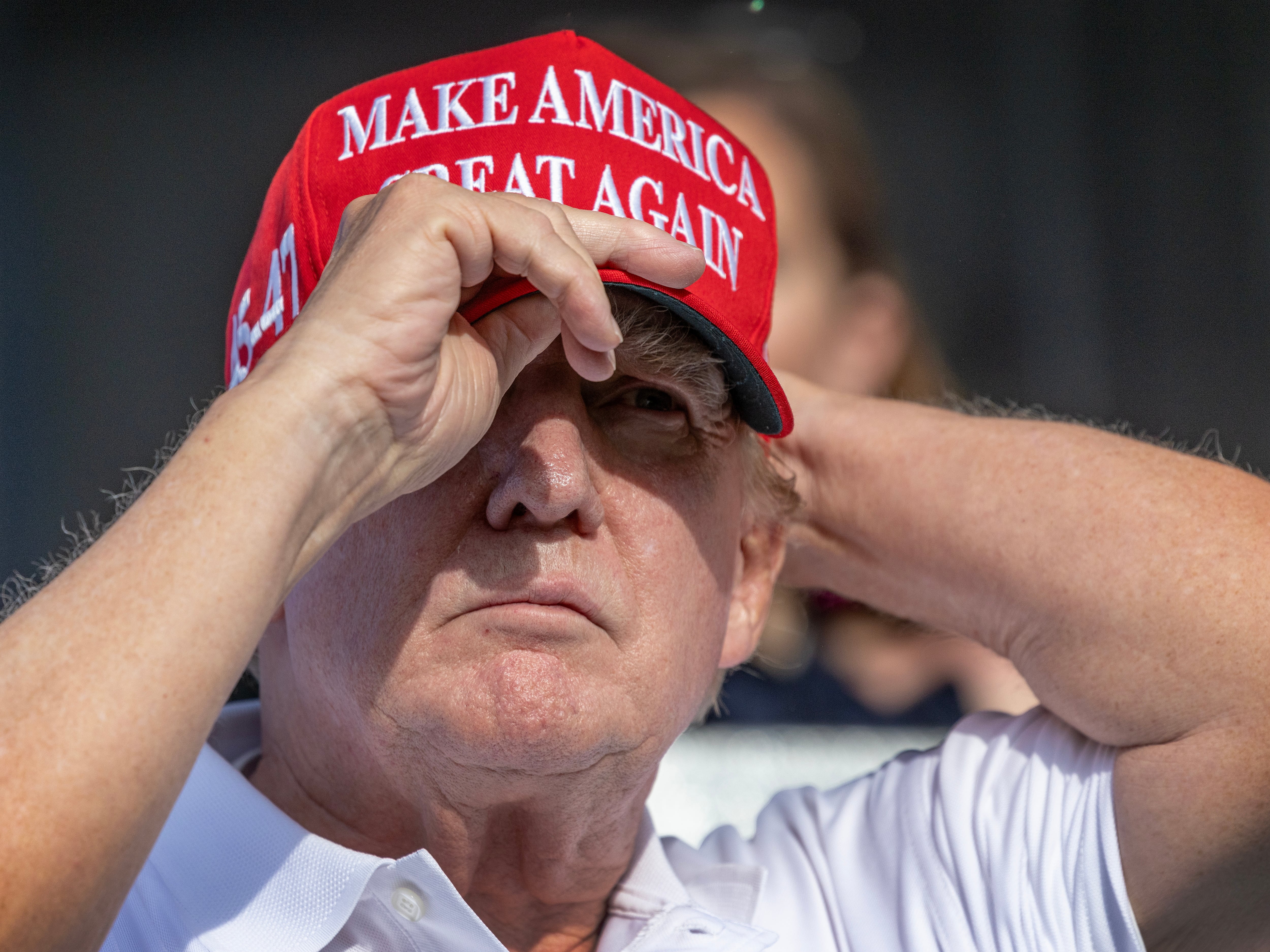 Donald Trump, este 7 de abril en Florida.