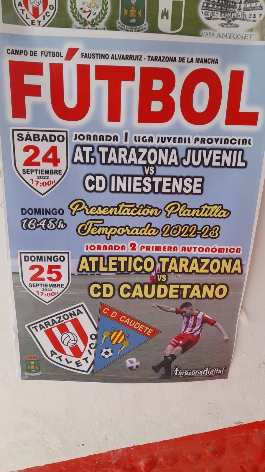 Cartel del partido del juvenil