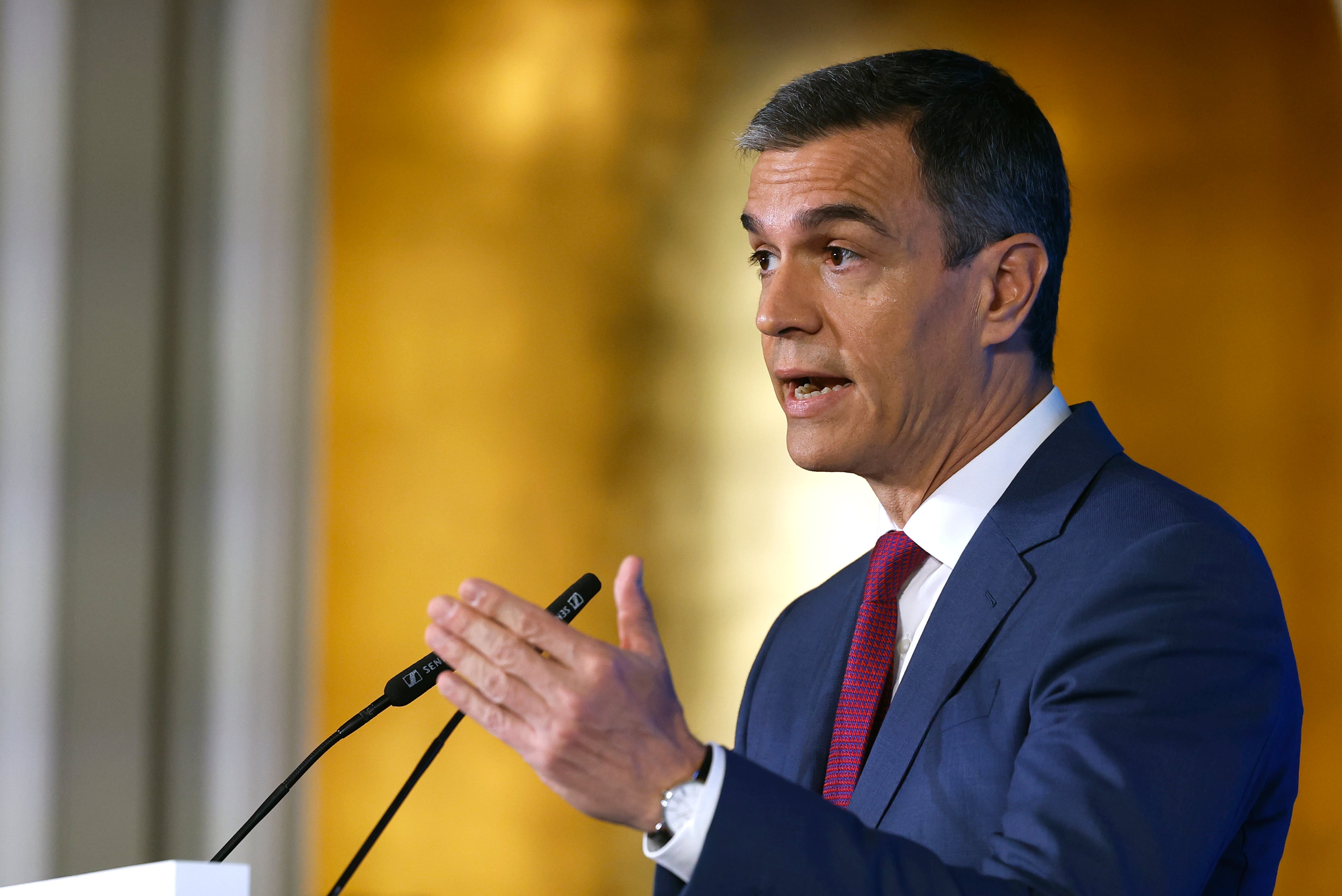 El presidente del Gobierno, Pedro Sánchez