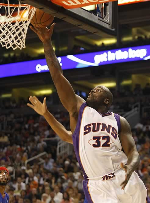 Saquille O&#039;Neal, durante un partido de los Suns