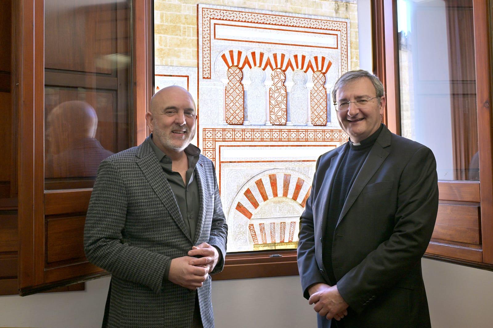 Rafael Bados y Joaquín Alberto Nieva, tras su reunión.