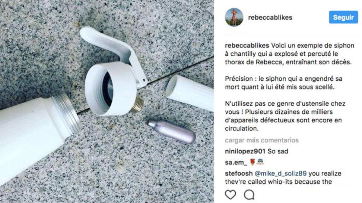 Una conocida bloguera francesa muere tras la explosión de un sifón de cocina