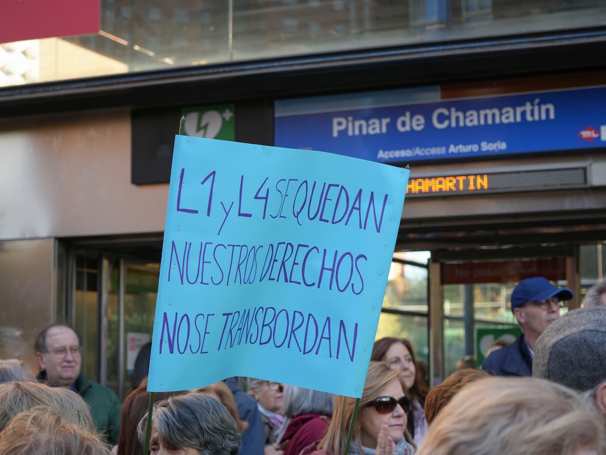 Vecinos de la zona norte de la capital en contra de la propuesta para que el metro llegue a Madrid Nuevo Norte: "Nos dejan sin Línea 1, es una pérdida de calidad de vida brutal"