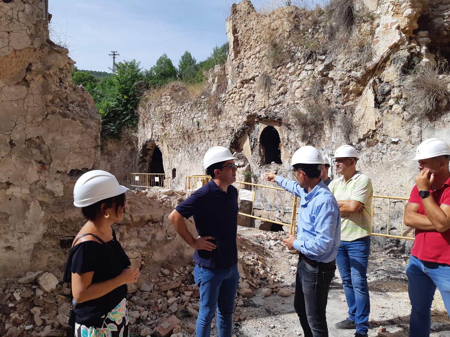 Visita a las obras del Molinar de Alcoy