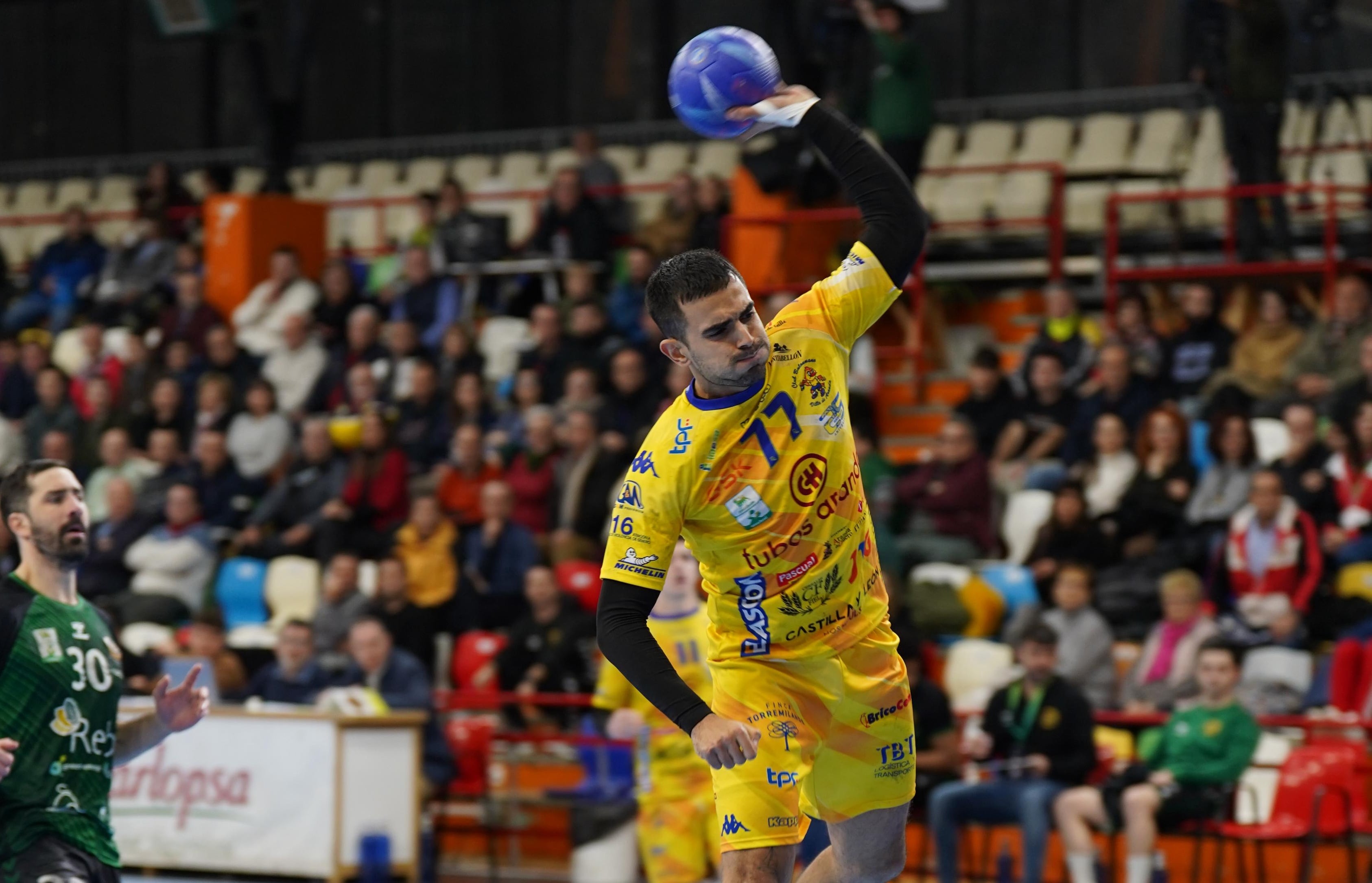 Álex Berbel, en un encuentro de la pasada temporada