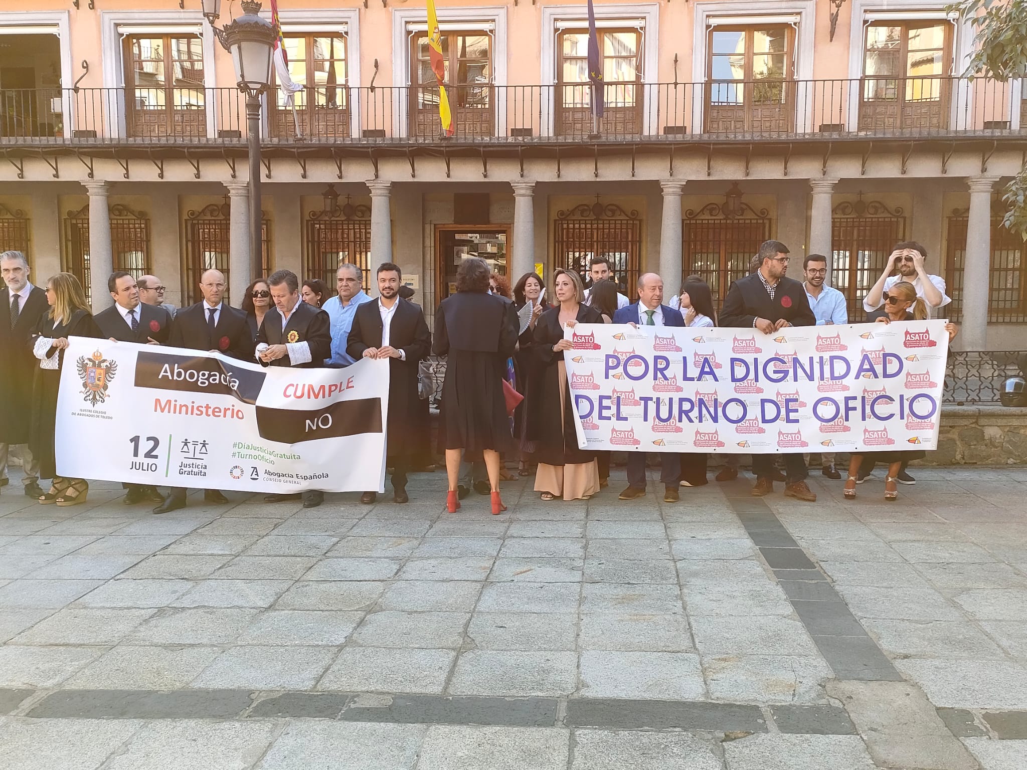 Protestas de los abogados del turno de oficio en Toledo