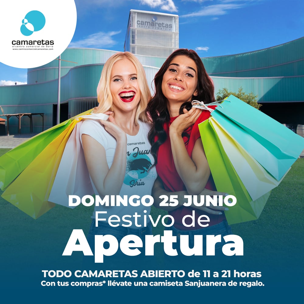 El Centro Comercial Camaretas abre este domingo, 25 de junio.