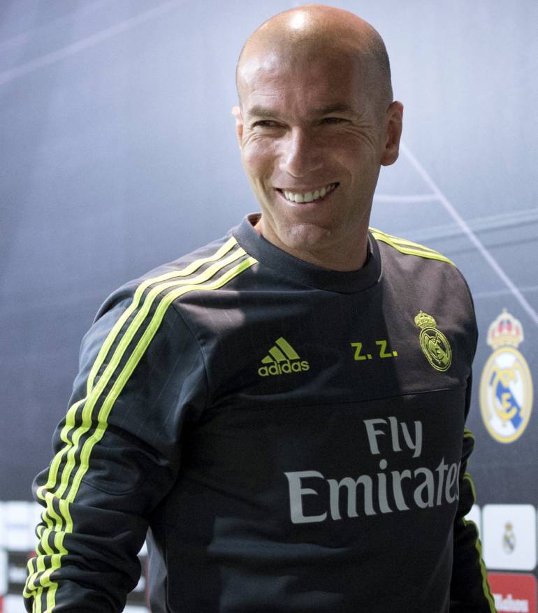 Zidane durante la rueda de prensa previa al partido frente al Villarreal