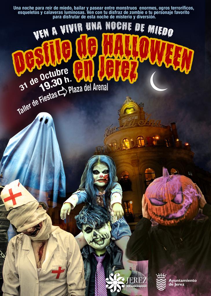 Cartel del desfile de Halloween