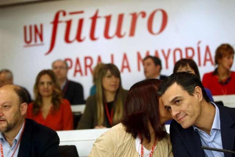 Pedro Sánchez durante el comité federal del PSOE.