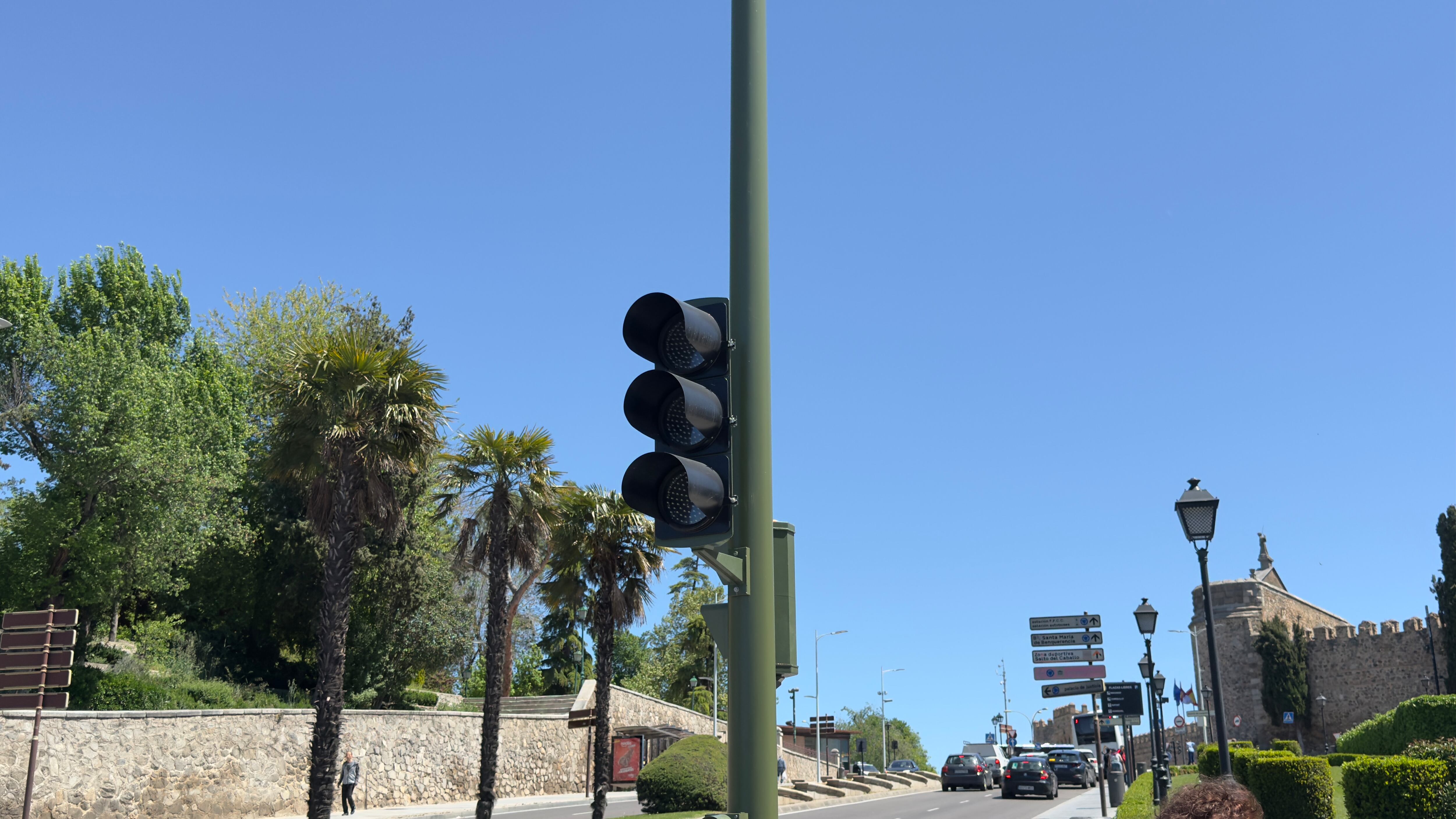 Semáforos apagados en Toledo, tras el gran apagón