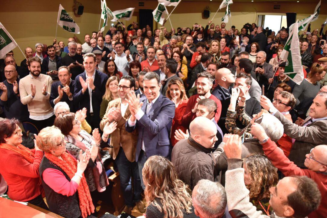 Pedro Sánchez en Alcalá la Real