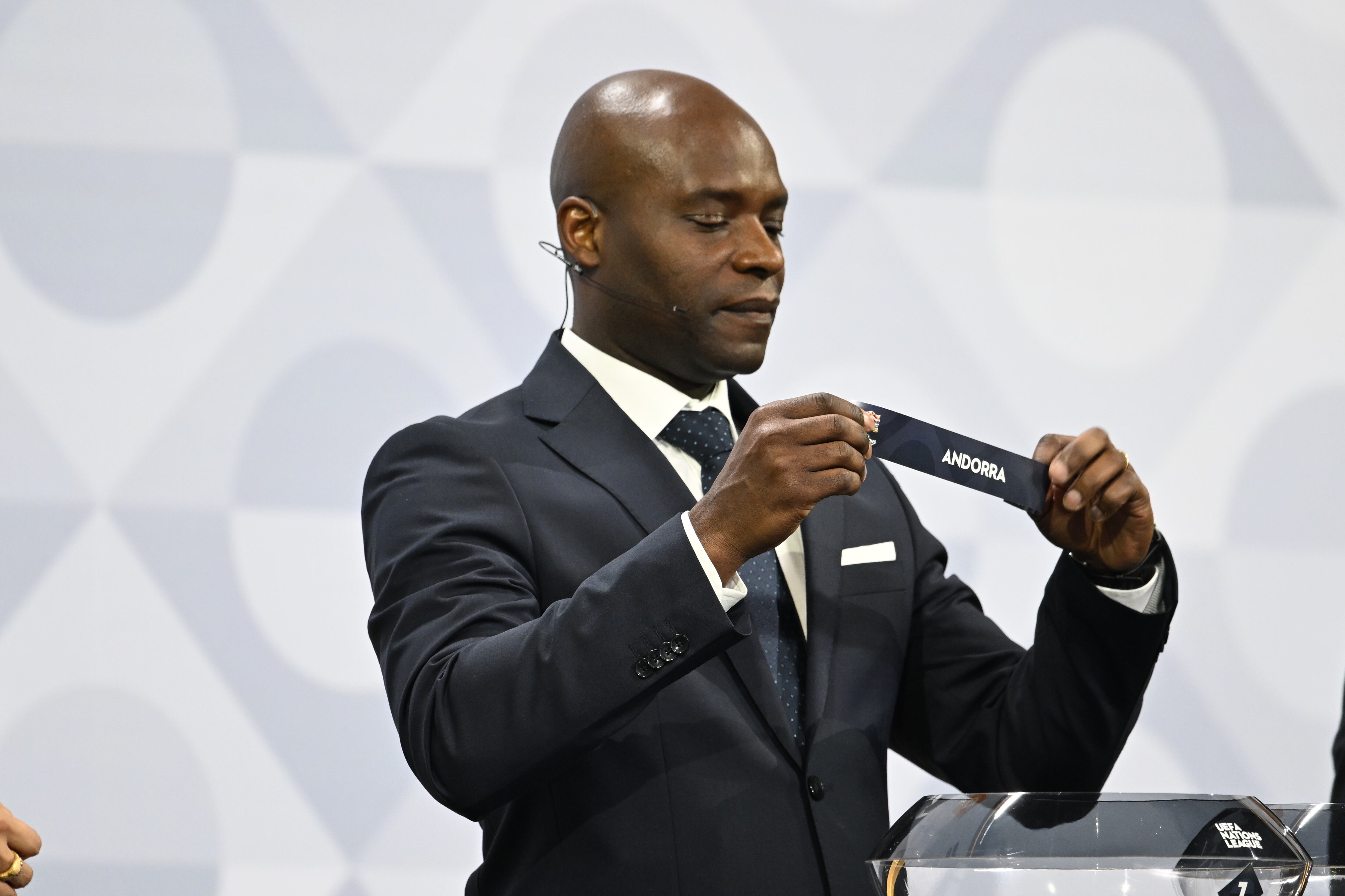 Moment del sorteig que surt la bola d'Andorra