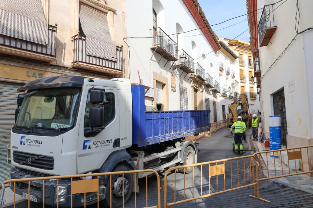 Obras en la calle Selgas