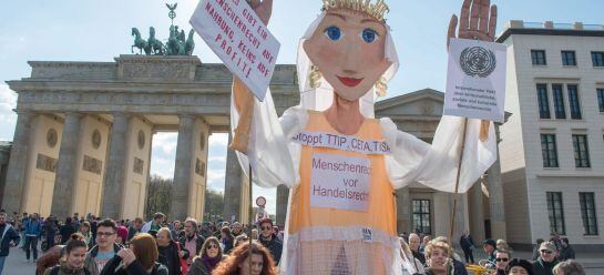 Las marchas atravesaron el centro de Berlín.