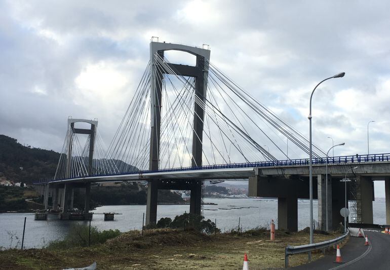 Puente de Rande durante la inauguración de los nuevos carriles exteriores el pasado 30 de diciembre de 2017.