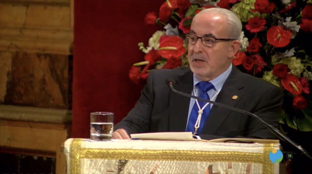 El Presidente de la UCAM durante su discurso