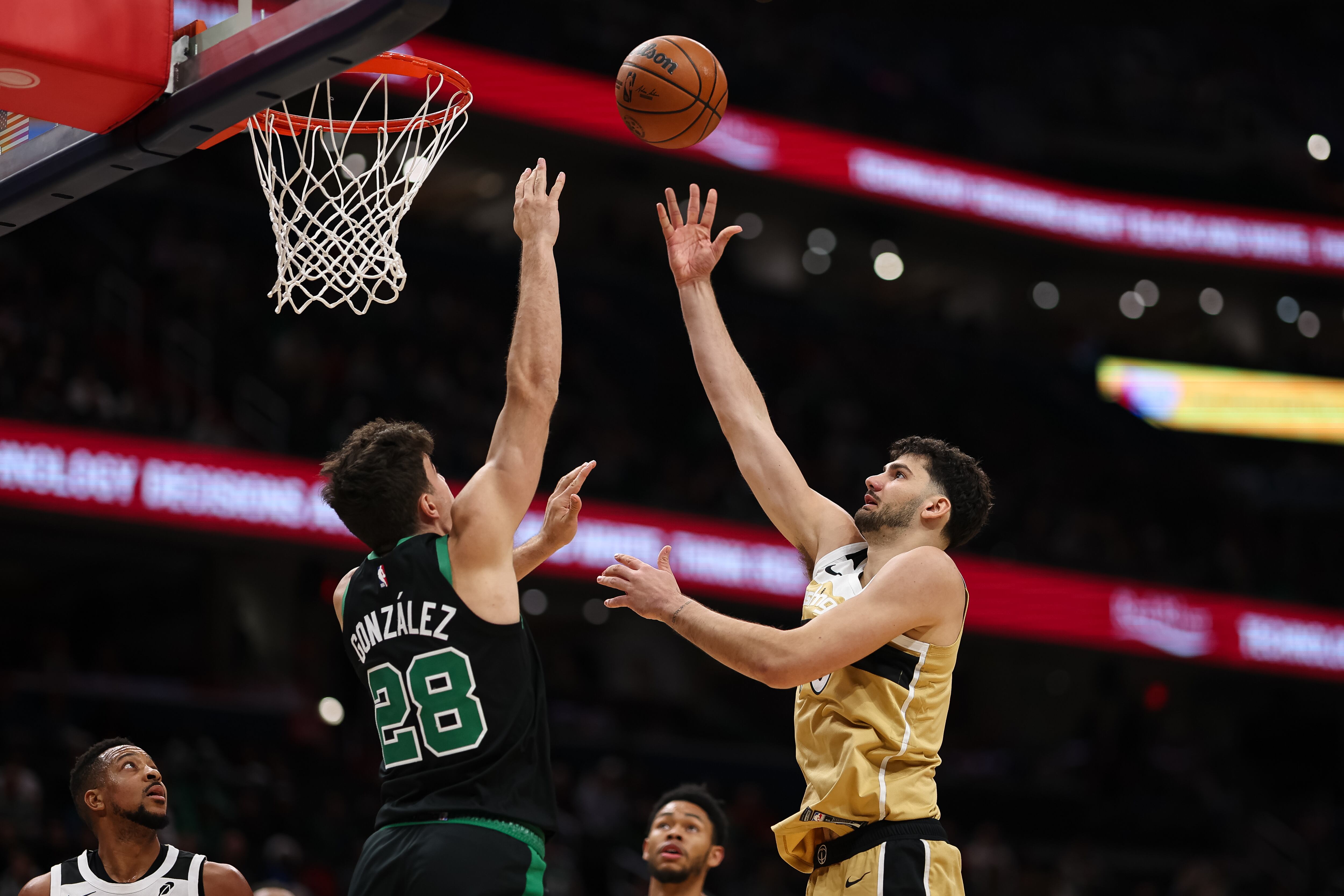 Hugo González en el partido frente a Washington Wizards