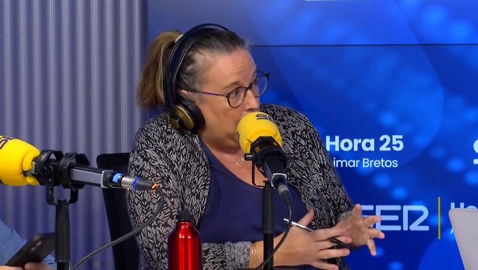 Patricia Fernández de Lis, en los estudios de la Cadena SER en Madrid