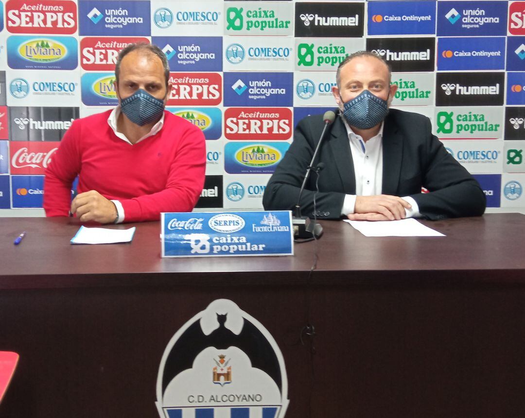 José Luis Gonzalez ( izquierda) con el Toni Justicia