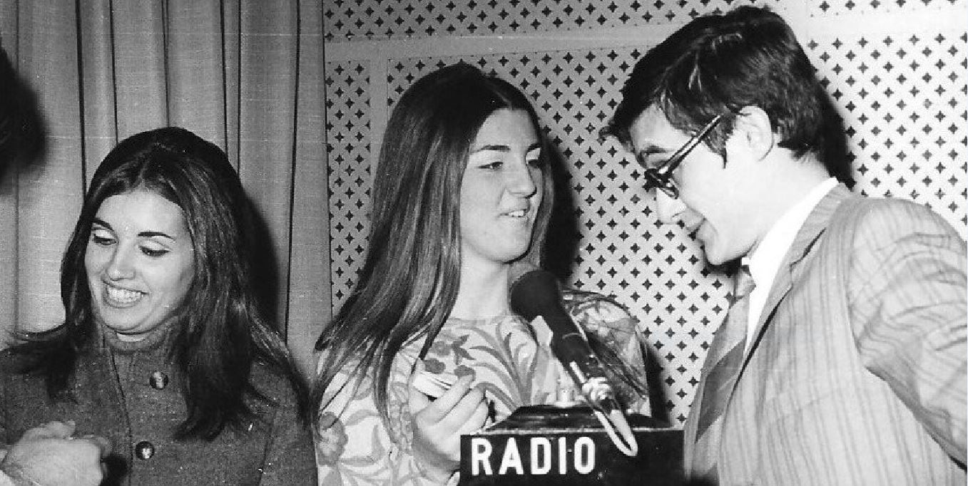 María Teresa Campos haciendo radio con Antonio Sánchez Jiménez-Pajarero.