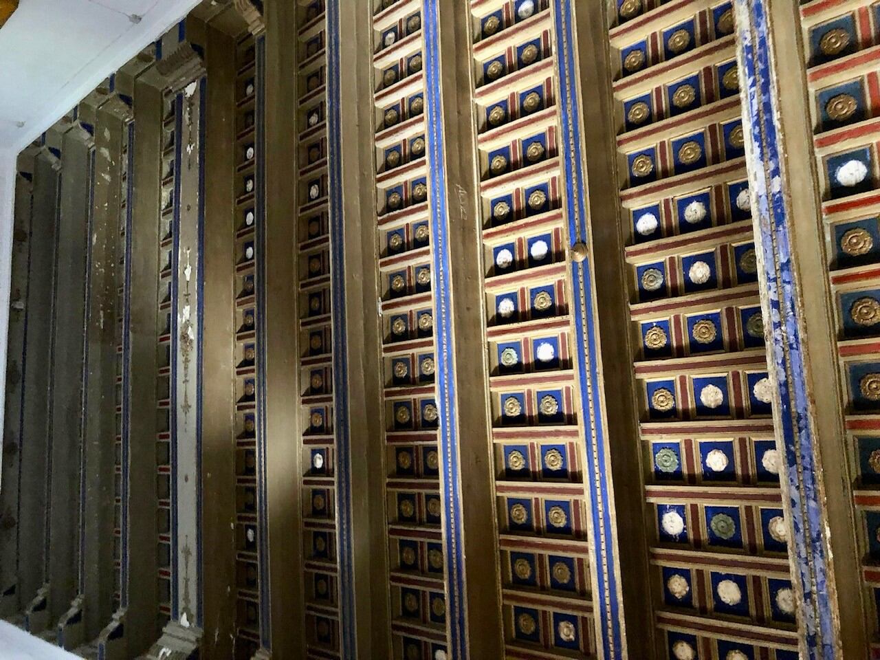Techo de una de las zonas internas de San Agustín