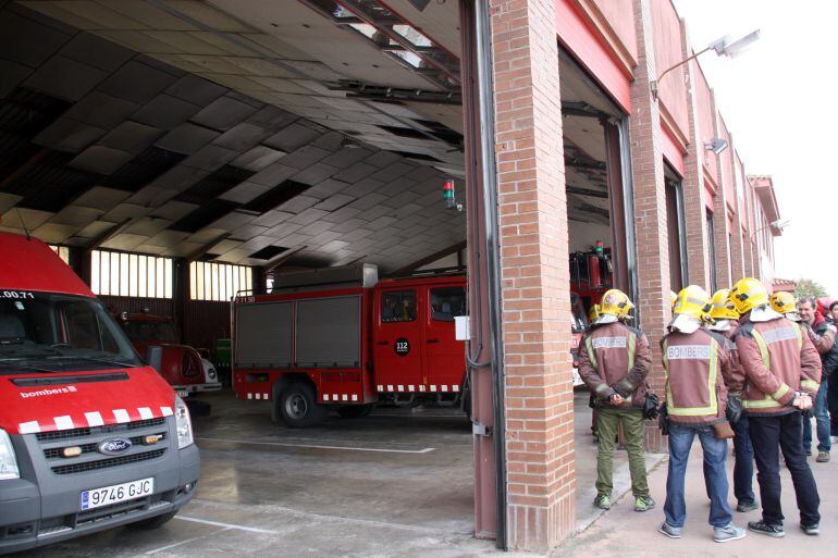 El parc de Bombers de Girona està en molt mal estat.