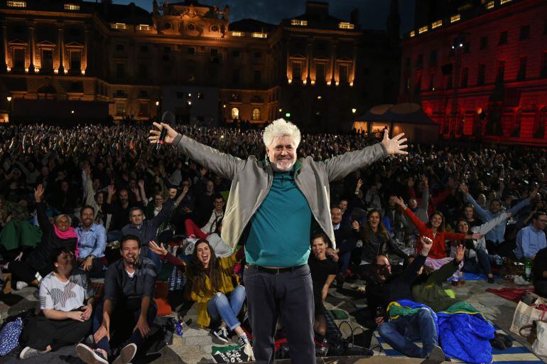 Pedro Almodóvar en el estreno de &#039;Julieta&#039; en el Film4 Summer Serie, en Londres, el pasado 10 de agosto