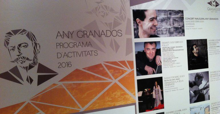 Programa dels concerts que acollirà l&#039;Auditori Enric Granados per commemorar el centenari de la mort del músic lleidatà. 