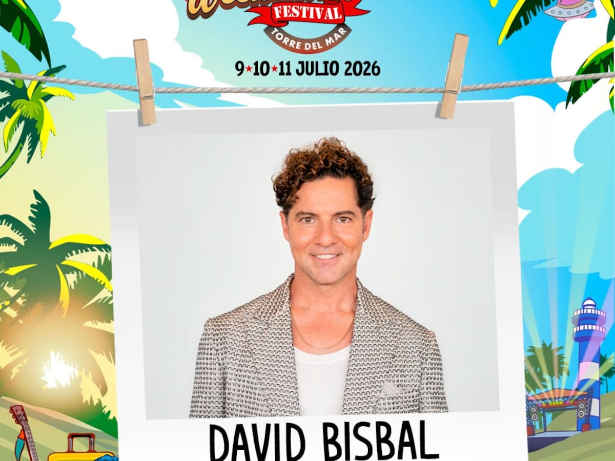 DAVID BISBAL, otro headliner que elige Weekend Beach Festival para su único concierto en Málaga en 2026