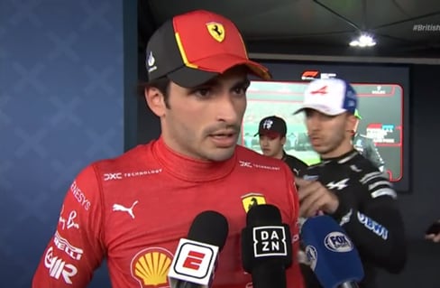 Carlos Sainz y Pierre Gasly tras el GP de Gran Bretaña 2023