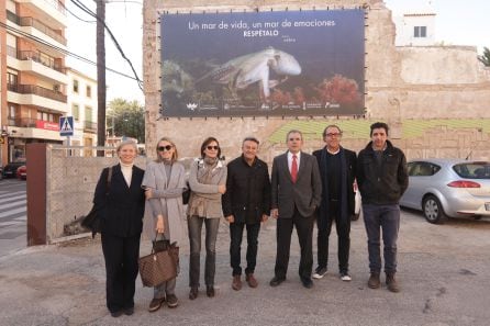 Mural en el parking del restaurante El Trinquete.